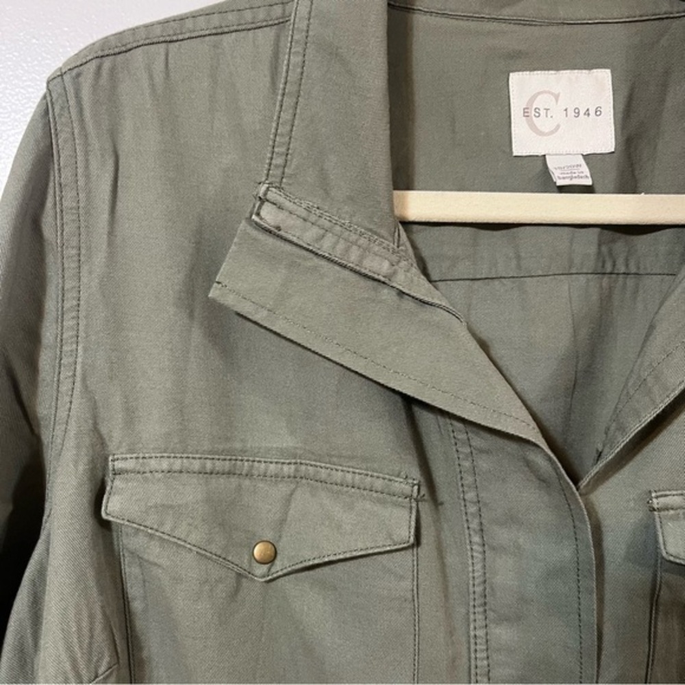 EST 1946 Army green shirt jacket embroidered‎ 18/20 Women's